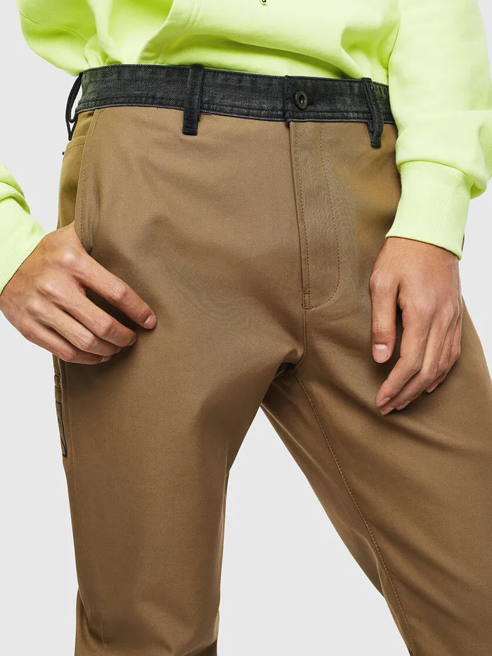 Diesel Trousers and Shorts Mens PKAPP BrownBlack Gift for Friend