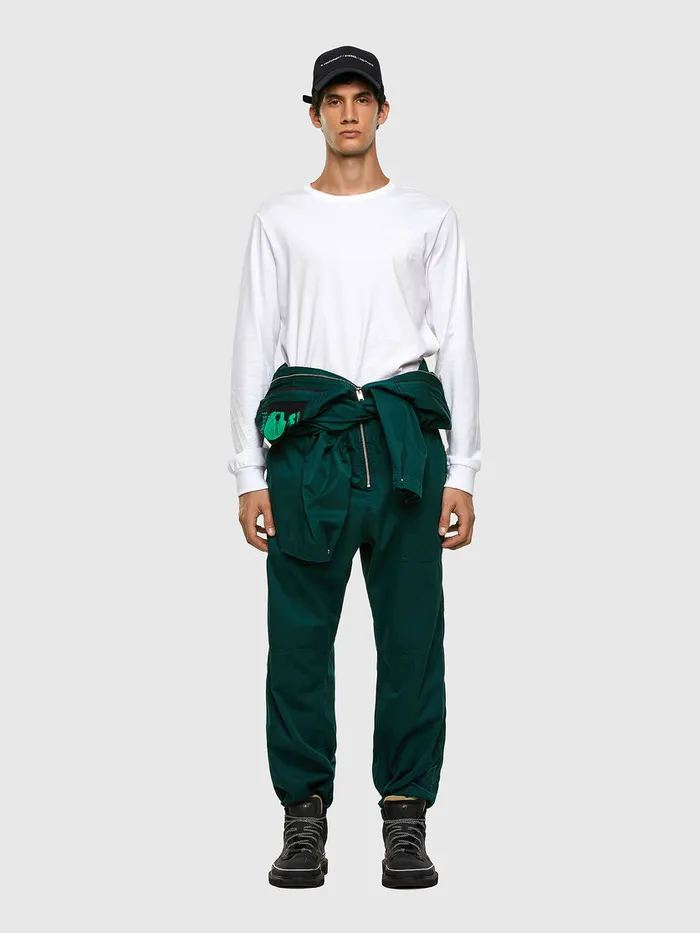 Diesel Trousers and Shorts Mens PLARRY Dark Green Cheap On Sale