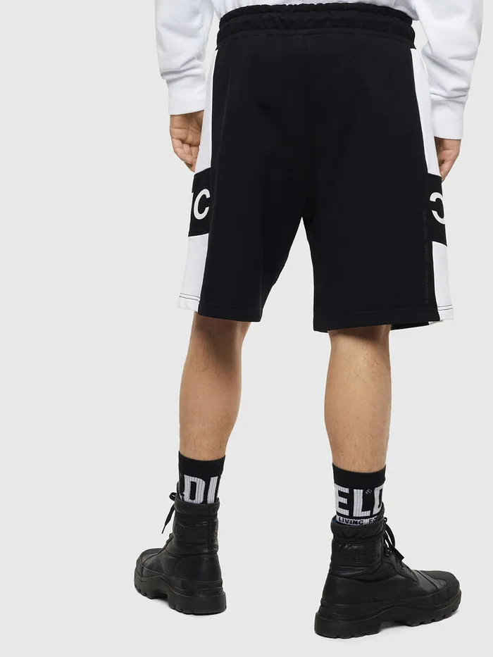 Diesel Trousers and Shorts Mens PSHAM BlackWhite Cheap On Sale
