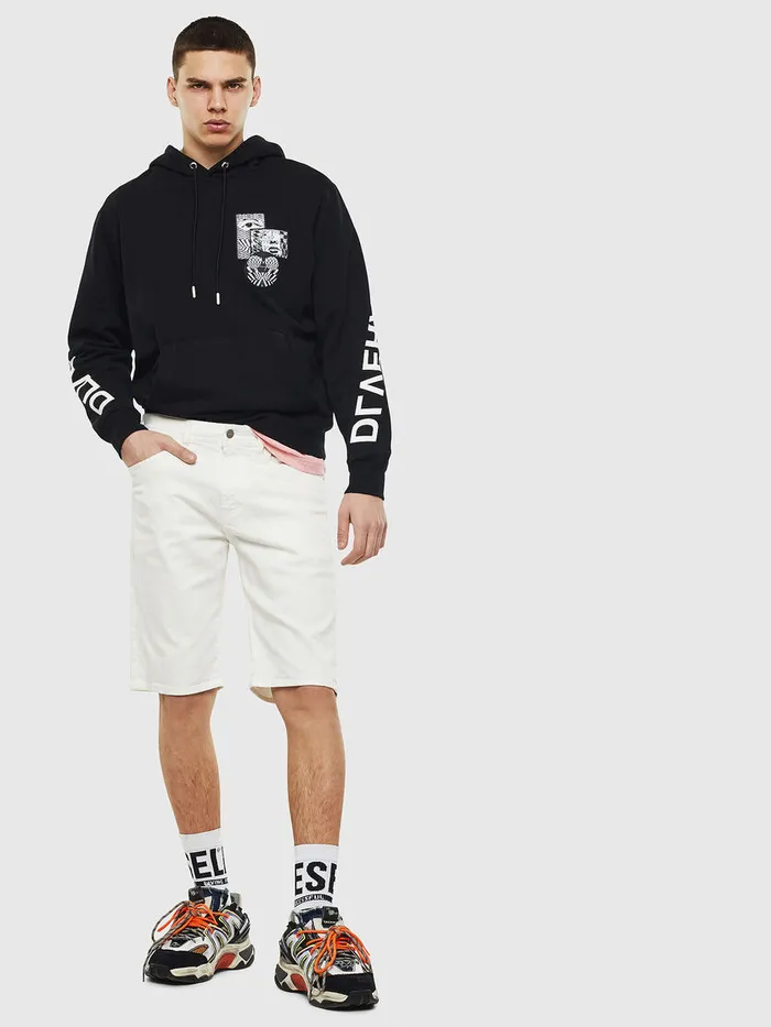 Diesel Trousers and Shorts Mens THOSHORT White Cheap On Sale