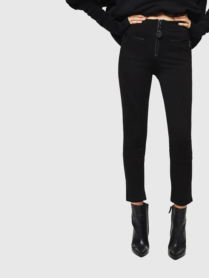 Diesel Trousers and Shorts Womens PAITUK Black Casaul