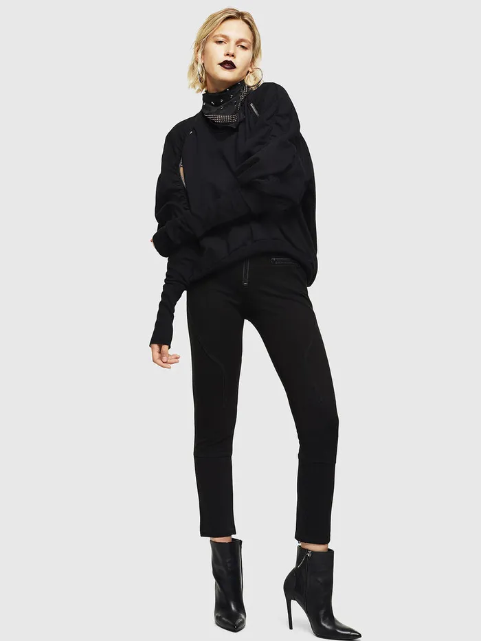 Diesel Trousers and Shorts Womens PAITUK Black Casaul