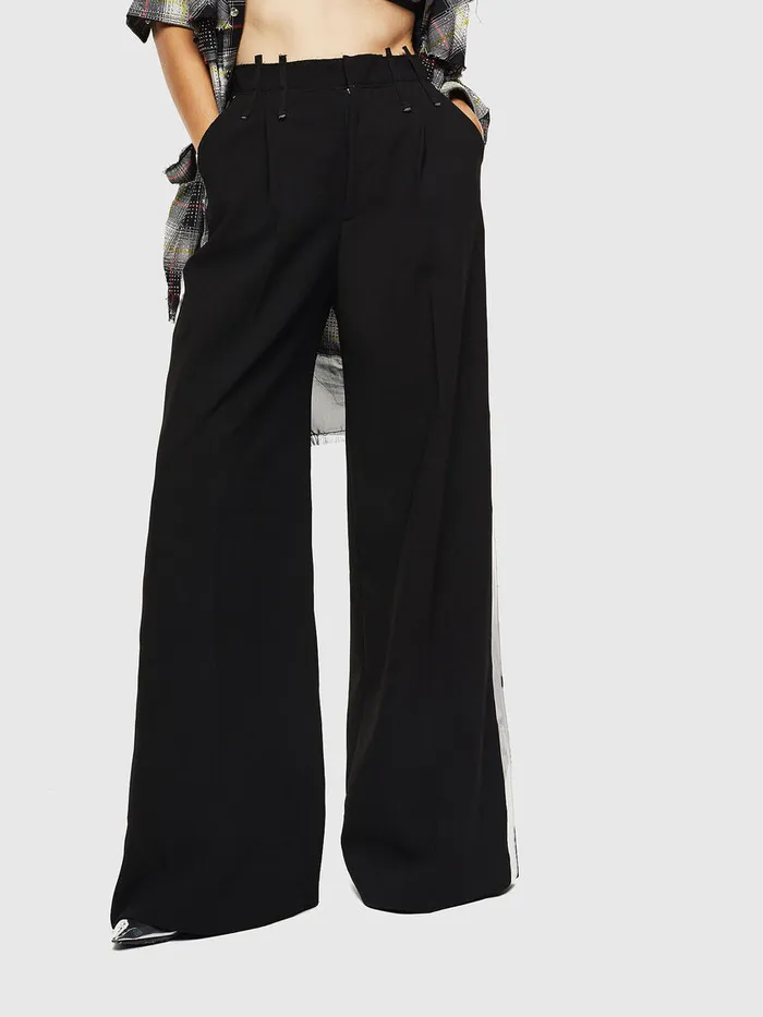 Diesel Trousers and Shorts Womens PMALIKA Black Gift for Friend