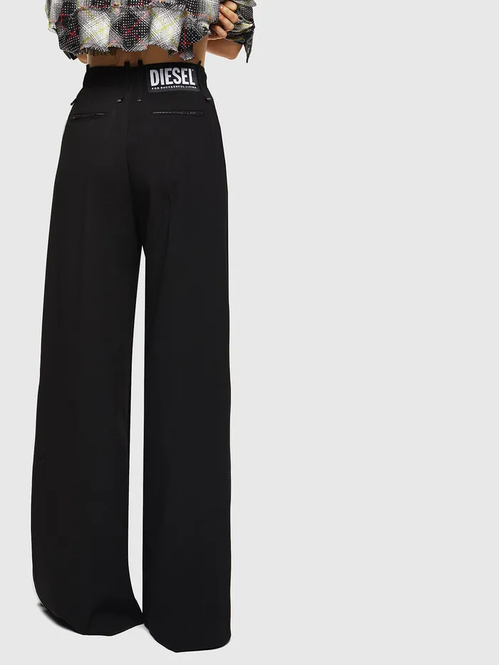 Diesel Trousers and Shorts Womens PMALIKA Black Gift for Friend