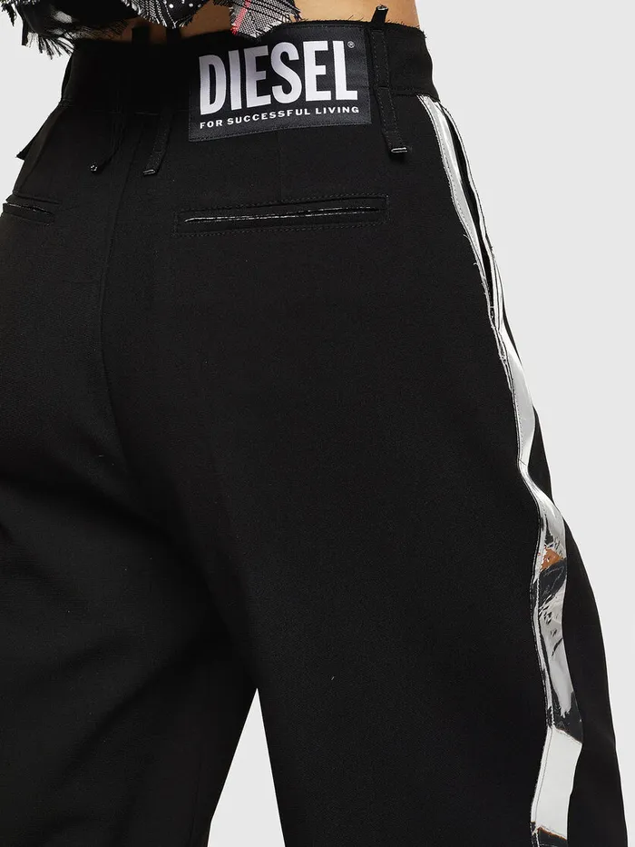 Diesel Trousers and Shorts Womens PMALIKA Black Gift for Friend