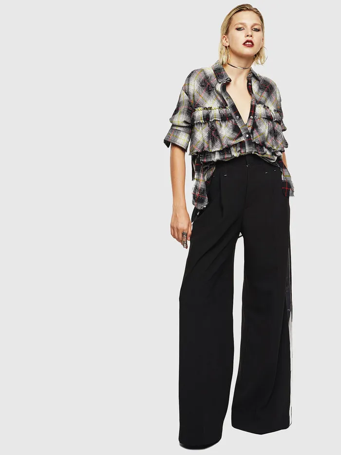 Diesel Trousers and Shorts Womens PMALIKA Black Gift for Friend