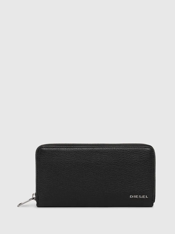 Diesel Wallets Mens 24 ZIP Black On Sale