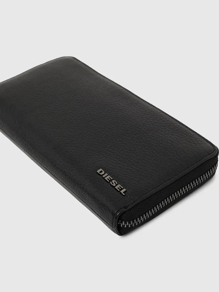 Diesel Wallets Mens 24 ZIP Black On Sale