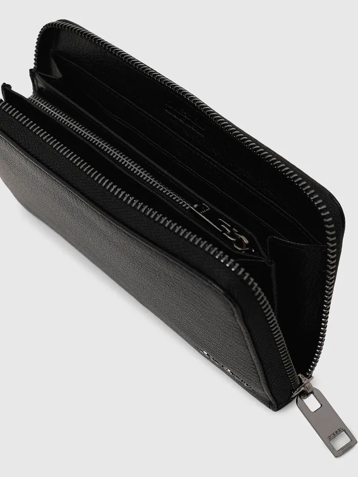 Diesel Wallets Mens 24 ZIP Black On Sale