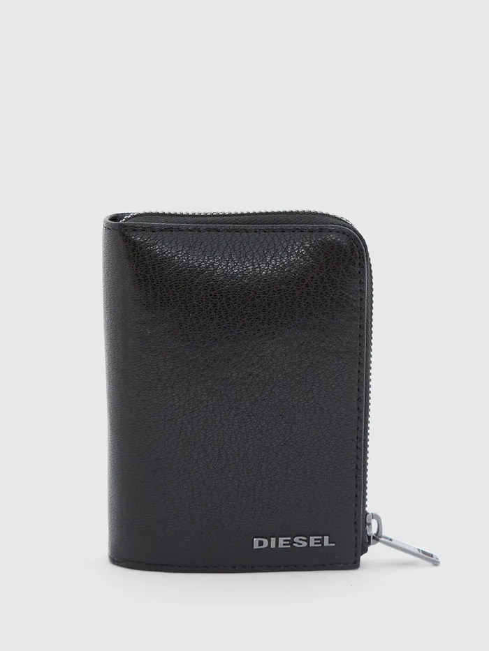 Diesel Wallets Mens L12 ZIP BlackBlue For Sale