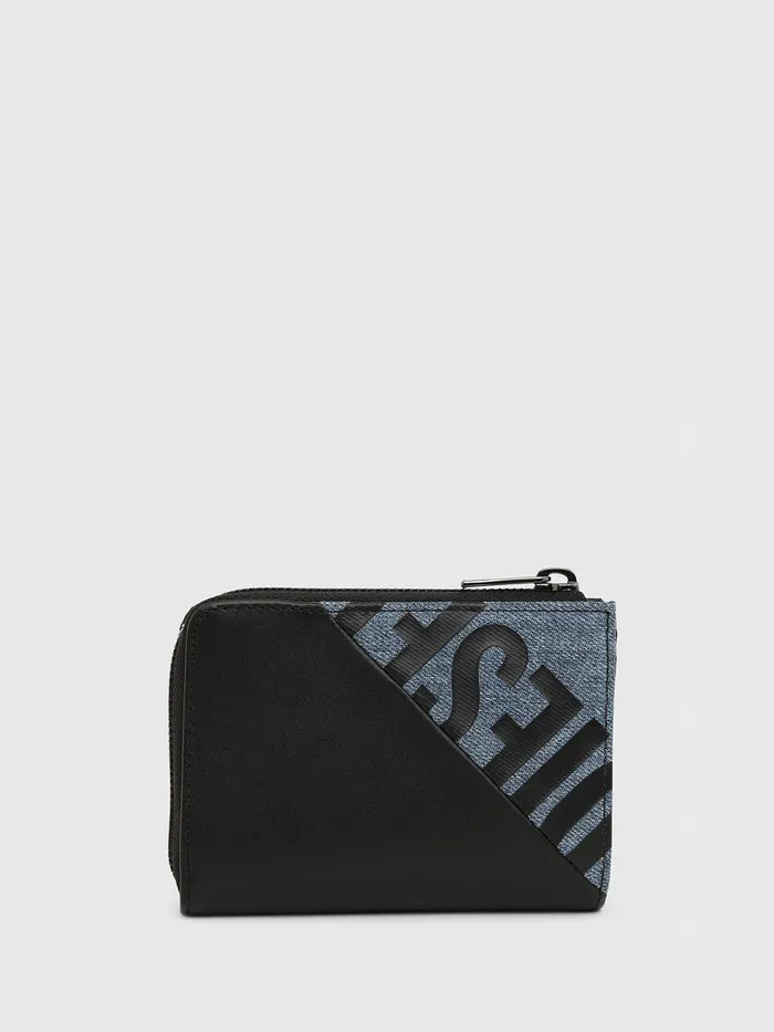 Diesel Wallets Mens L12 ZIP BlackBlue Gift Ideas