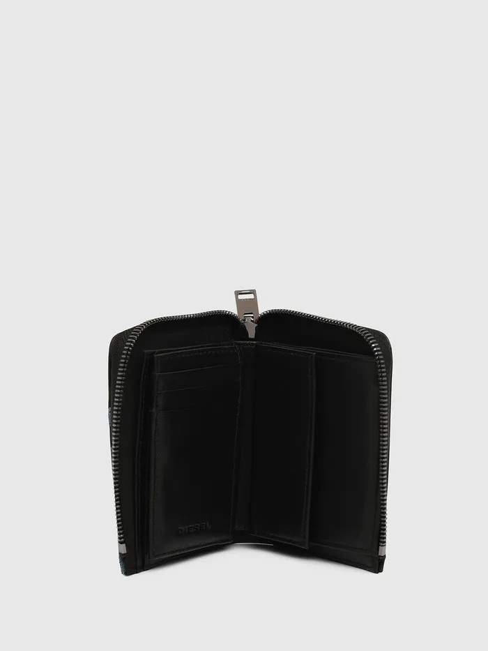 Diesel Wallets Mens L12 ZIP BlackBlue Gift Ideas