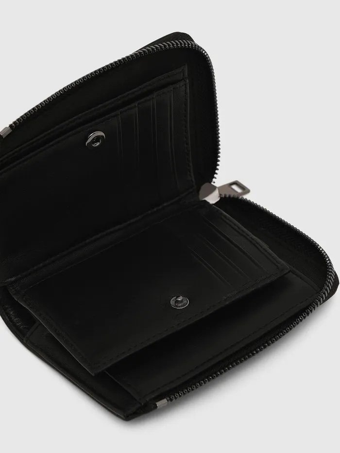 Diesel Wallets Mens L12 ZIP BlackBlue Gift Ideas