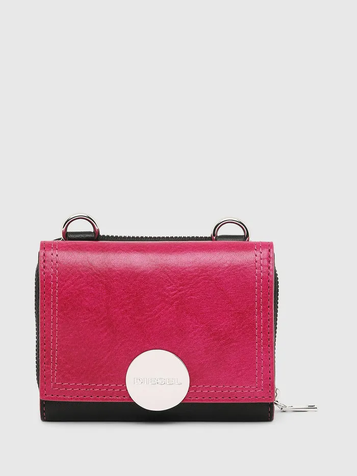 Diesel Wallets Womens LORY PinkBlack Cheap On Sale