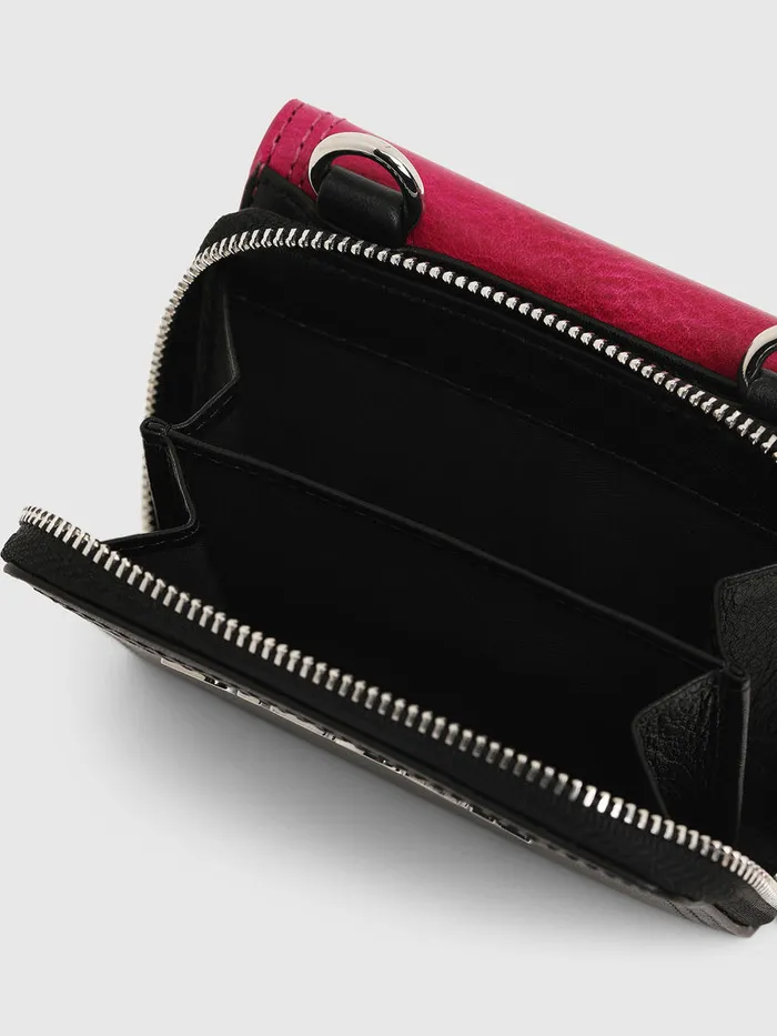 Diesel Wallets Womens LORY PinkBlack Cheap On Sale