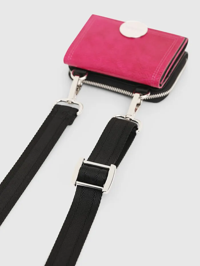 Diesel Wallets Womens LORY PinkBlack Cheap On Sale