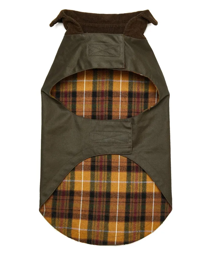 Dogs Dogs039 Khaki Wax Jacket Khaki Threadbare Dog Jackets
