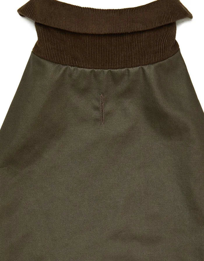 Dogs Dogs039 Khaki Wax Jacket Khaki Threadbare Dog Jackets
