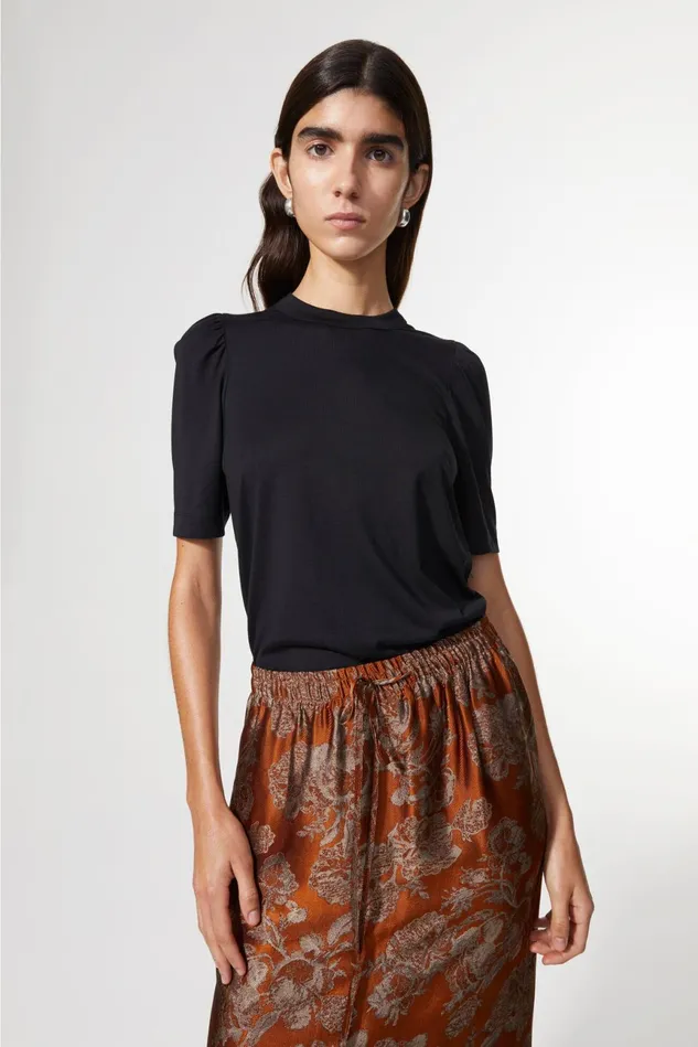 Dory Tshirt Black Women Rodebjer Tops
