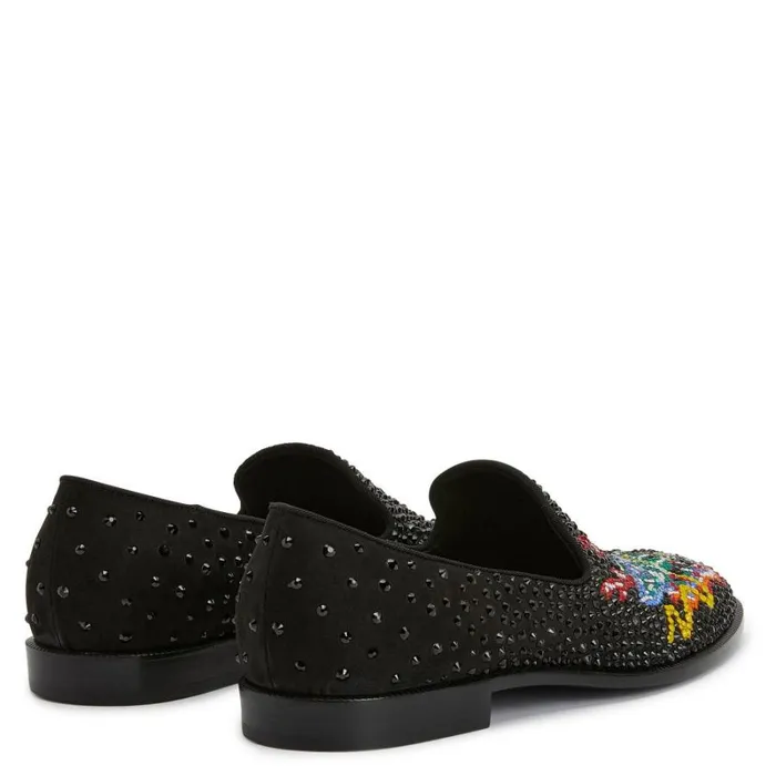 Dragon Crystal Black Men Giuseppe Zanotti Shoes