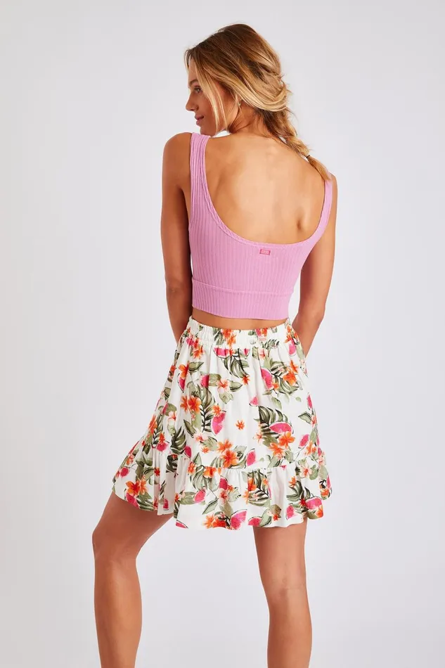Dress Ecru 8211 AMELIA PALMROSEDAY Ecru Women Banana Moon Skirts