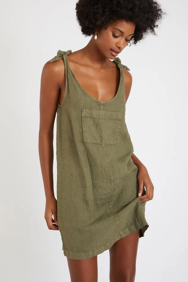 Dress Khaki 8211 MEDWAY HAWSTON Khaki Women Banana Moon Dresses