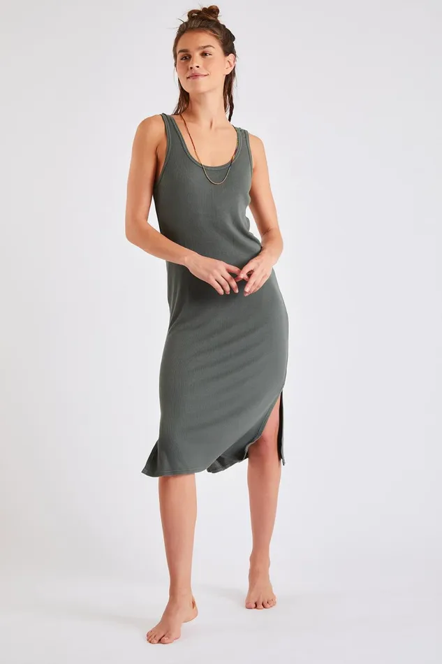 Dress Khaki 8211 STELLA BRIGHTON Khaki Women Banana Moon Dresses