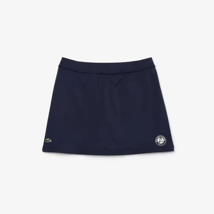 Dresses and Skirts Lacoste Womens SPORT Roland Garros Stretch Miniskirt Navy BlueWhite On Sale Dresses and Skirts Lacoste Womens SPORT Roland Garros Stretch Miniskirt Navy BlueWhite On Sale