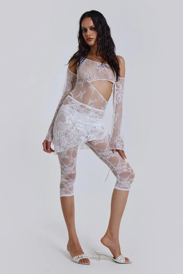 Dresses Women Jaded London Shop Siren Mini Dress In White