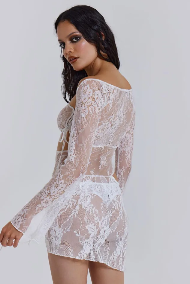 Dresses Women Jaded London Shop Siren Mini Dress In White