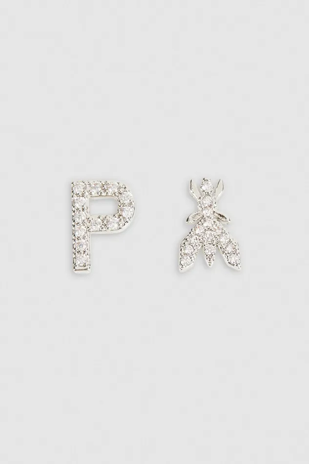 Earrings Women Patrizia Pepe Earrings With Rhinestones Silvercrystal