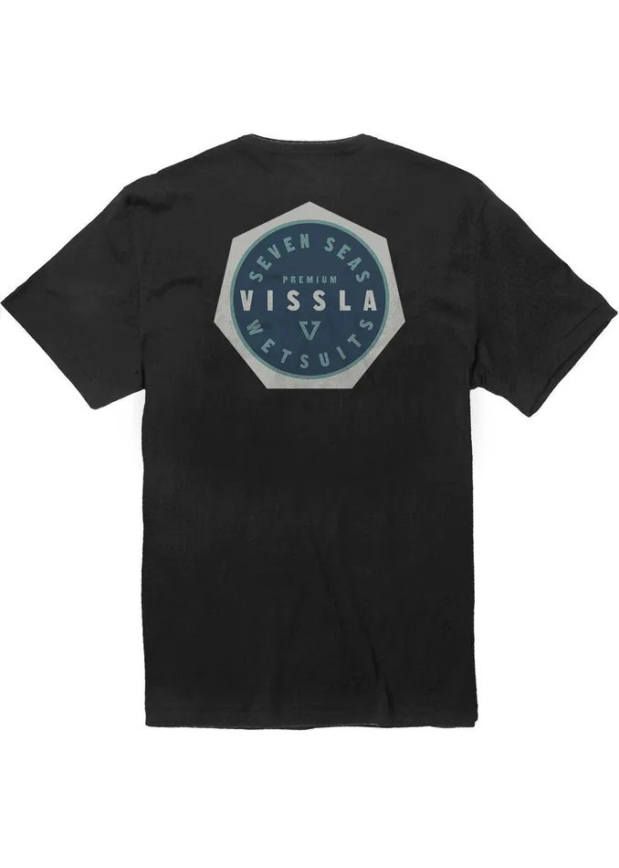 Eco Tees Men Vissla Seven Seas Organic Tee Phantom