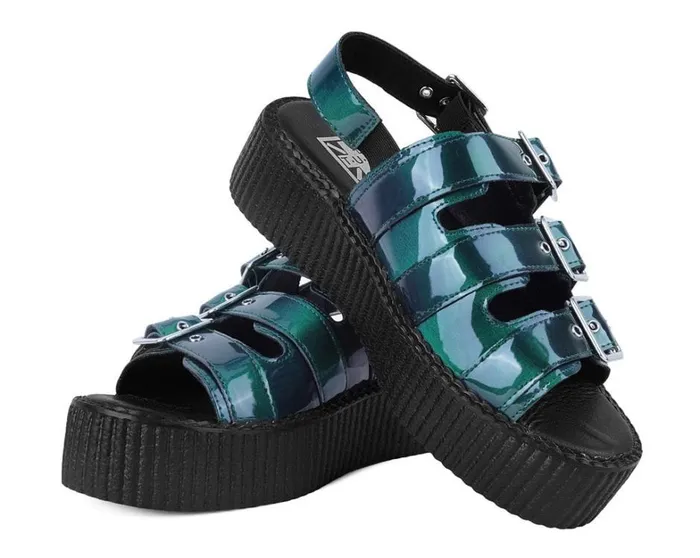 Emerald Metallic 3Buckle Mondo Sandal Women TUK Shoes Sandals Emerald Metallic 3Buckle Mondo Sandal Women TUK Shoes Sandals