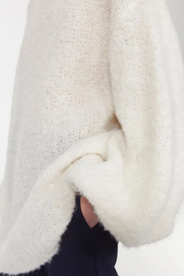 Emin Knitted Sweater Whipped Cream Women Rodebjer Knitwear