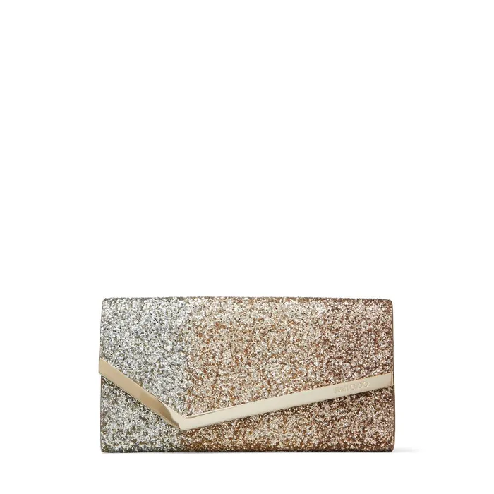 Emmie RoseGold Dgrad Glitter Leather Clutch Bag Rose Goldgoldsilver Women JIMMY CHOO Evening Bags Emmie RoseGold Dgrad Glitter Leather Clutch Bag Rose Goldgoldsilver Women JIMMY CHOO Evening Bags