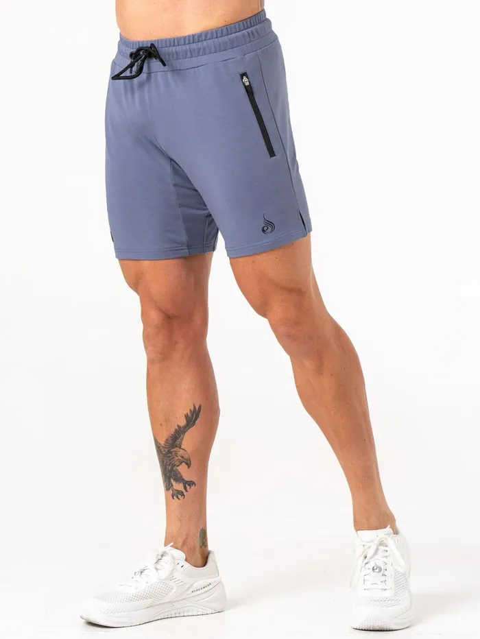 Endurance Track Shorts 8211 Denim Blue Men Ryderwear Gym Shorts