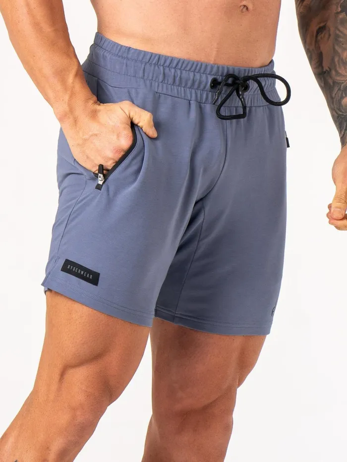 Endurance Track Shorts 8211 Denim Blue Men Ryderwear Gym Shorts