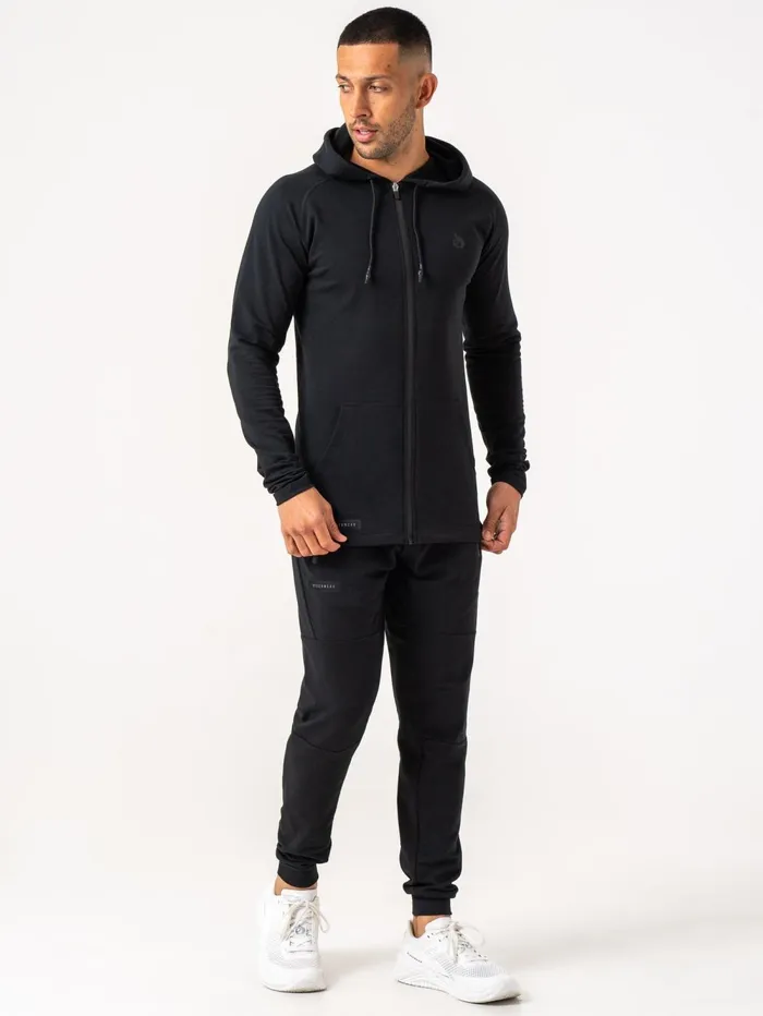 Endurance Zip Up Jacket 8211 Black Men Ryderwear Sweaters and Hoodies