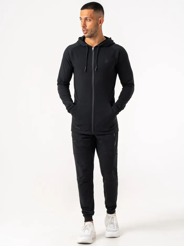 Endurance Zip Up Jacket 8211 Black Men Ryderwear Sweaters and Hoodies