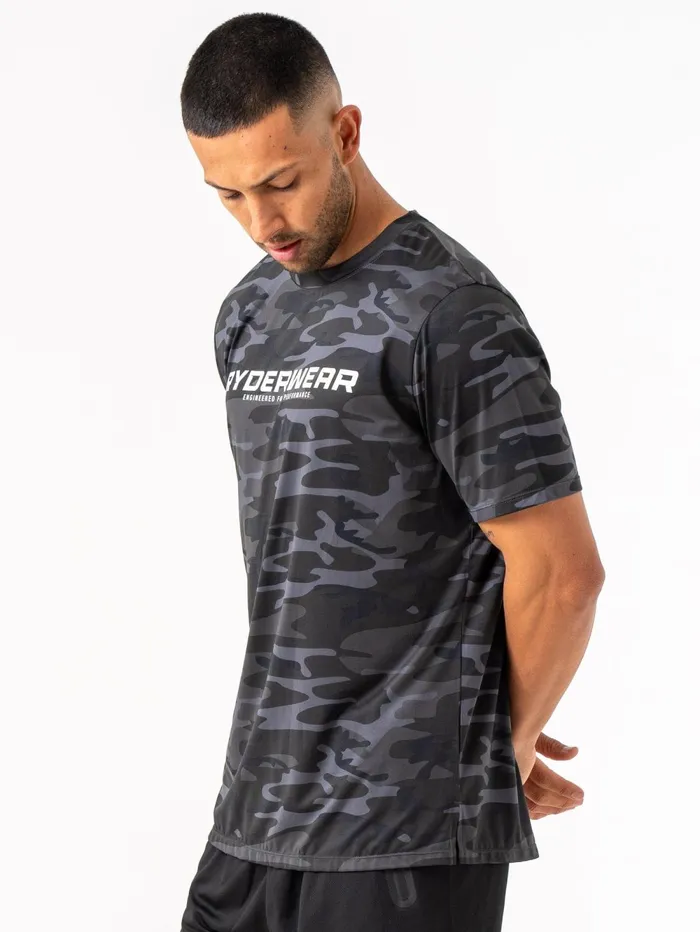 Energy TShirt 8211 Black Camo Men Ryderwear TShirts