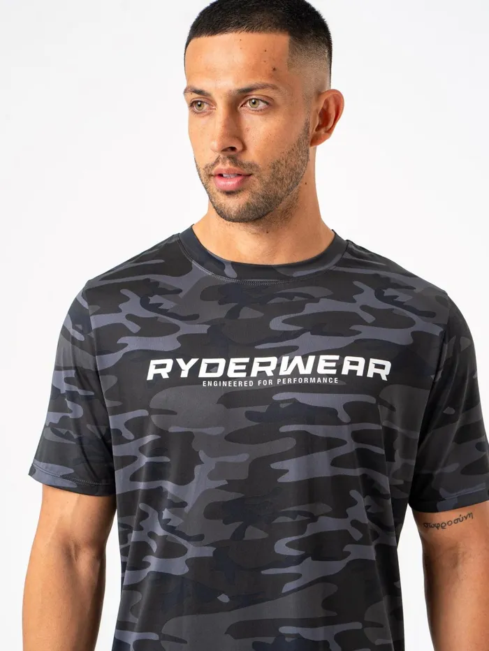 Energy TShirt 8211 Black Camo Men Ryderwear TShirts
