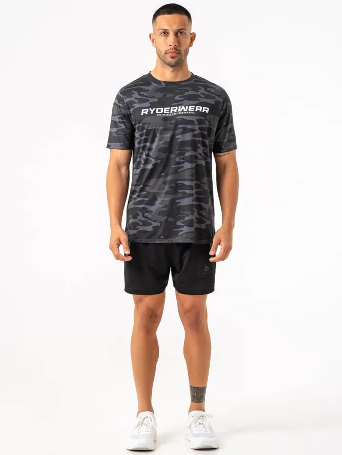 Energy TShirt 8211 Black Camo Men Ryderwear TShirts