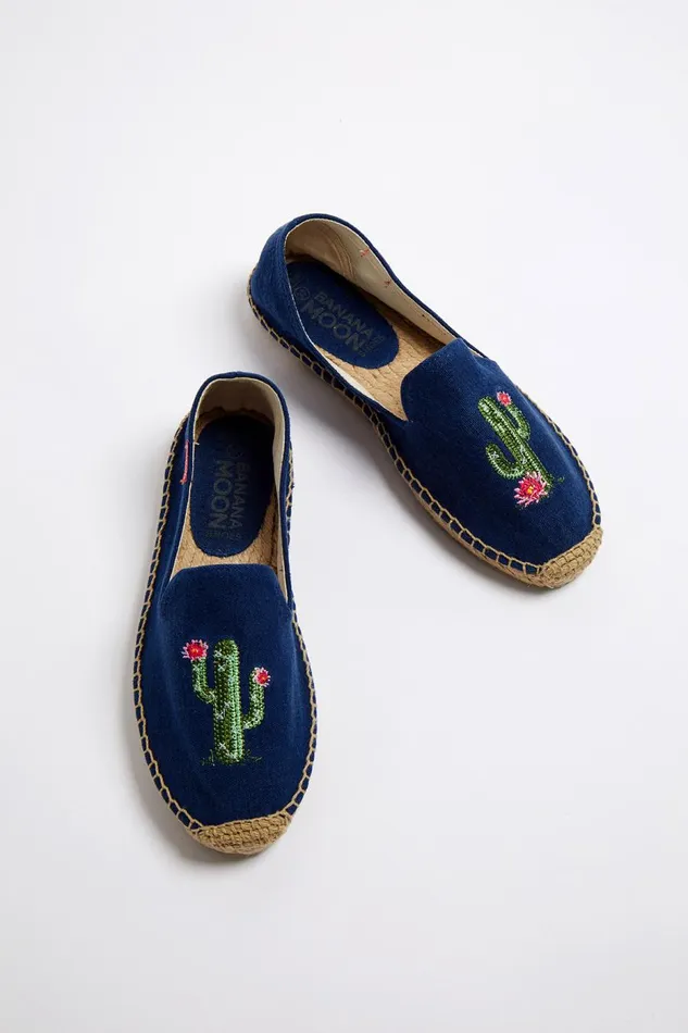 Espadrilles Slip On Navy 8211 OZZIE ESPADRILLE Navy Women Banana Moon Shoes