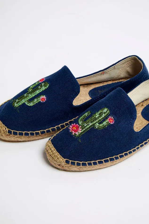 Espadrilles Slip On Navy 8211 OZZIE ESPADRILLE Navy Women Banana Moon Shoes