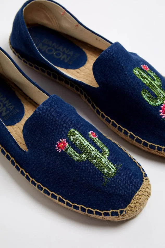 Espadrilles Slip On Navy 8211 OZZIE ESPADRILLE Navy Women Banana Moon Shoes