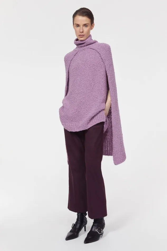 Evante Knitted Sweater Purple Cream Women Rodebjer Knitwear
