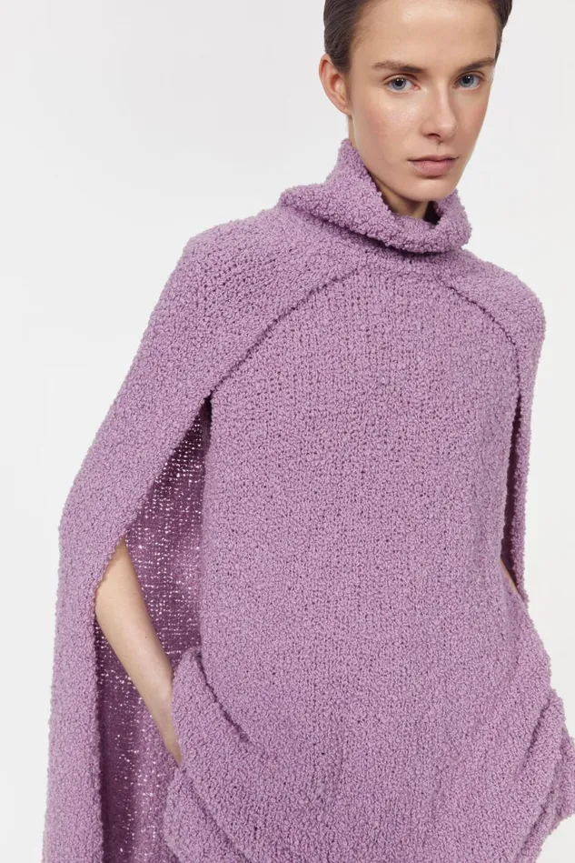 Evante Knitted Sweater Purple Cream Women Rodebjer Knitwear