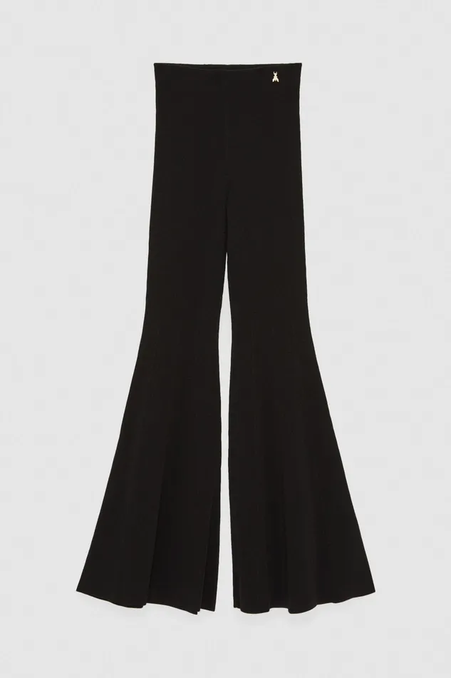 Flared Women Patrizia Pepe Flared Bodycon Pants Nero