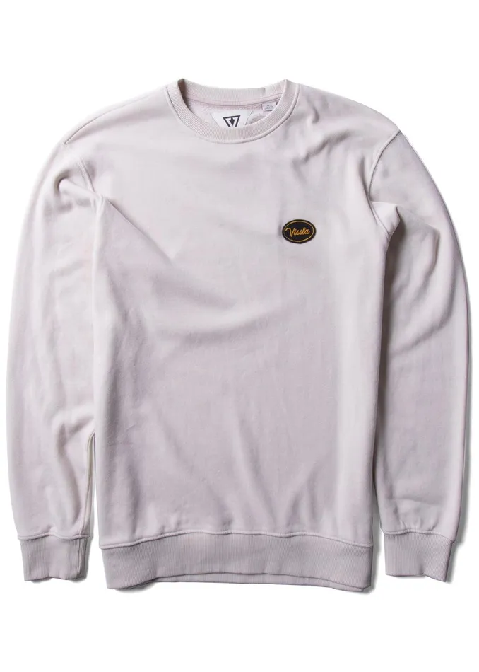 Fleece and Hoodies Men Vissla Solid Sets Eco Crew DUNE