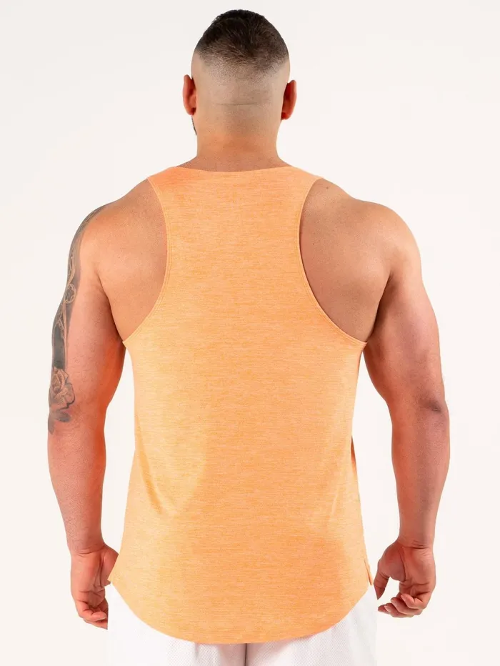 Flex Active Tank 8211 Orange Marl Men Ryderwear Tops